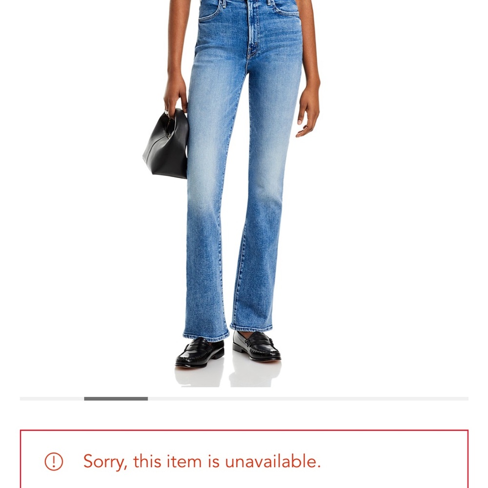 MOTHER Light Blue Denim Jeans 25 hustler "on the road"
